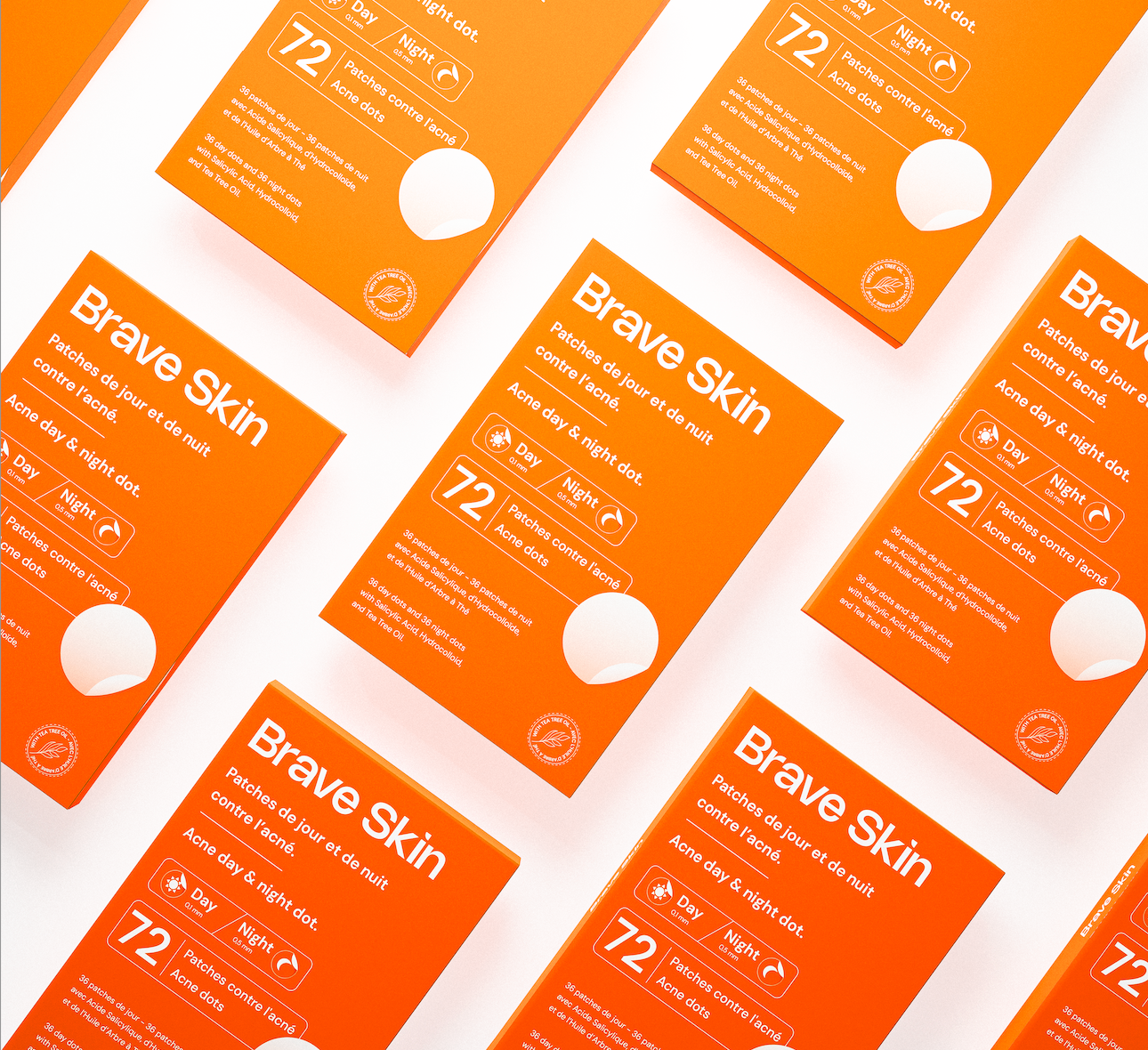 Patches de jour et de nuit contre l'acné