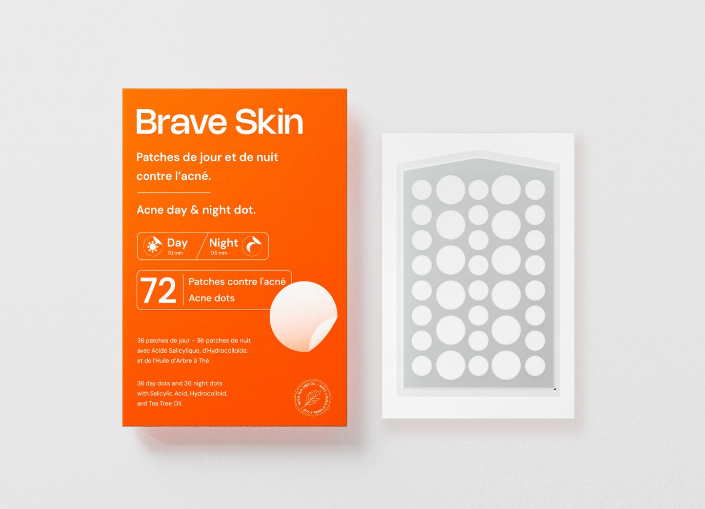 Brave Skin - Patches de jour et de nuit contre l'acné