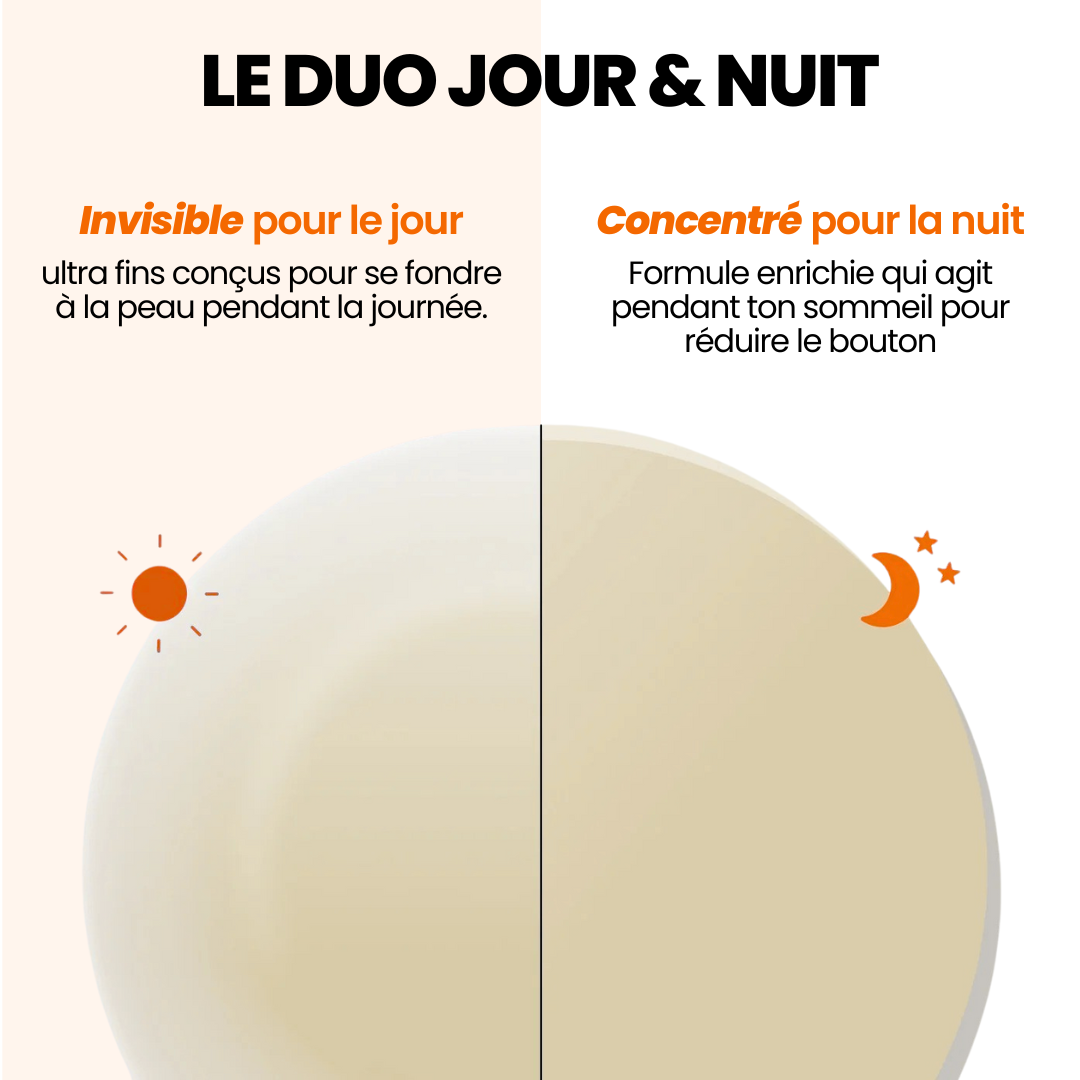 Patches de jour et de nuit contre l'acné