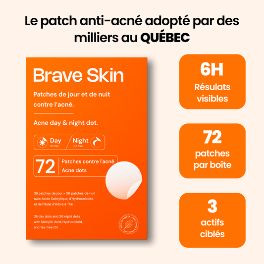 Patches de jour et de nuit contre l'acné